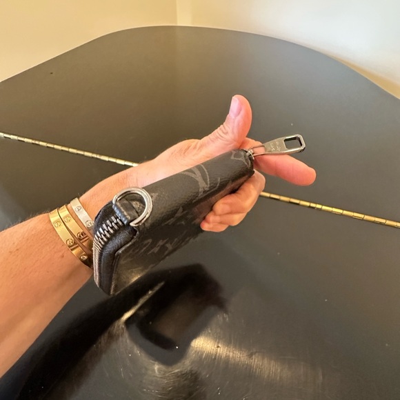 RARE Authentic Vintage Retro Iconic Minimalist Luis Vuitton Monogram Zip Wallet - Picture 11 of 17